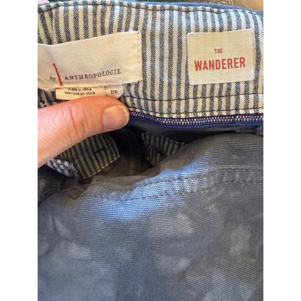 Anthropologie overalls Womens 27P Grey Tie Dye Utility twill quiet luxury Y2K - Picture 7 of 8